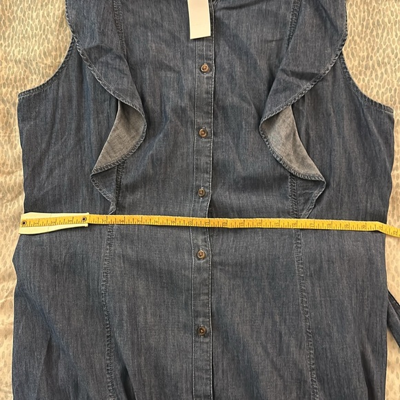 NWT Loft Denim Sleeveless Dress - Picture 10 of 12